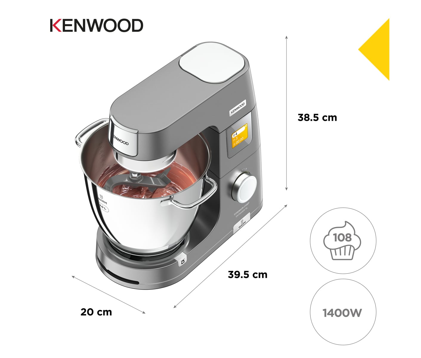 Kenwood KWL90.244SI Røremaskine billede 4