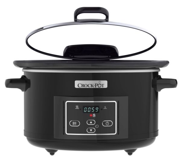 Crock-Pot CSC052X, 4,7 L, Sort, Sølv, Digital, 0,5 t, 20 t, Glas