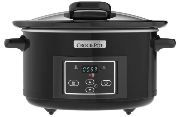 Crock-Pot CSC052X, 4,7 L, Sort, Sølv, Digital, 0,5 t, 20 t, Glas
