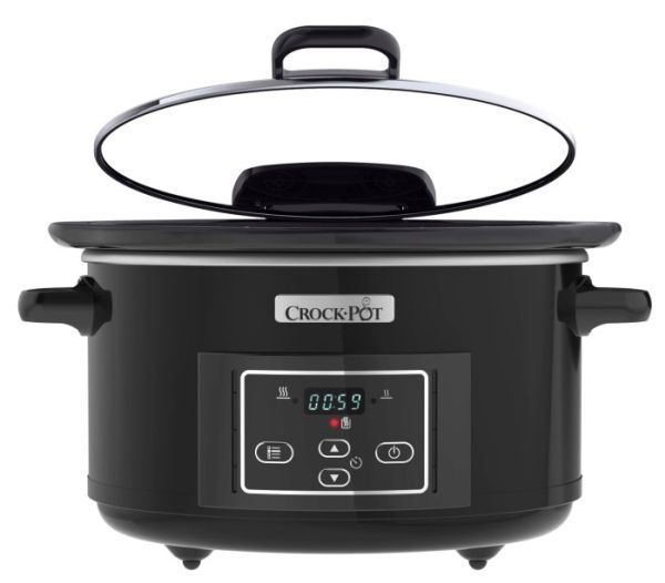 Crock-Pot CSC052X, 4,7 L, Sort, Sølv, Digital, 0,5 t, 20 t, Glas