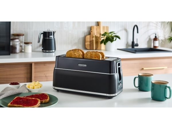 Morphy Richards Signature 245744 brødrister, 4 skiver, 1750 W, sort billede 3