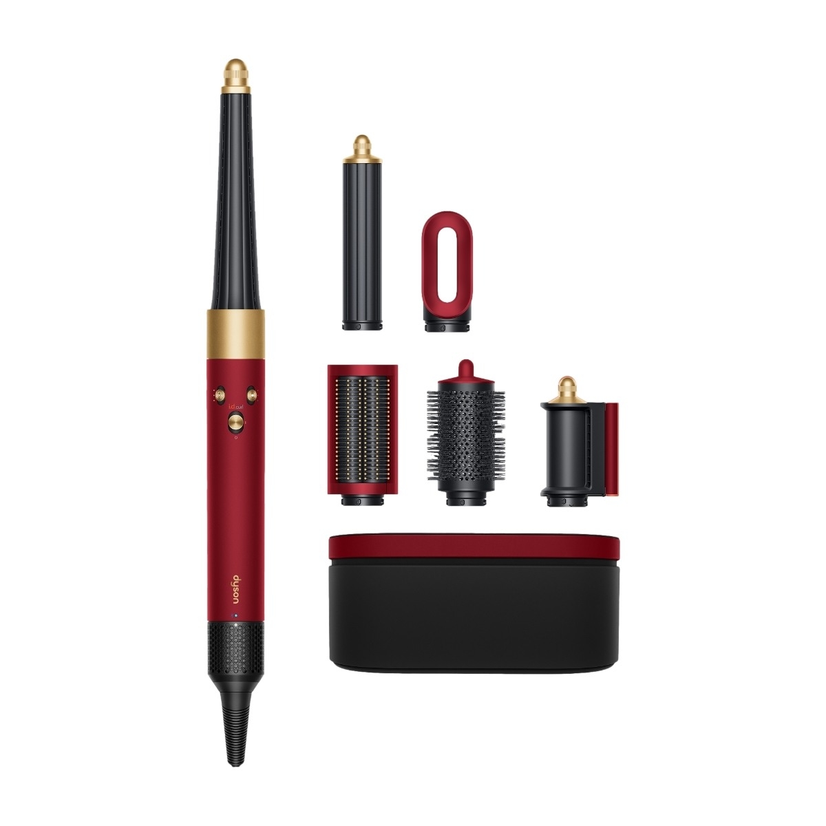 Dyson Airwrap I.D. Straight+Wavy multistyler og hårtørrer, Red Velvet/Gold billede 1