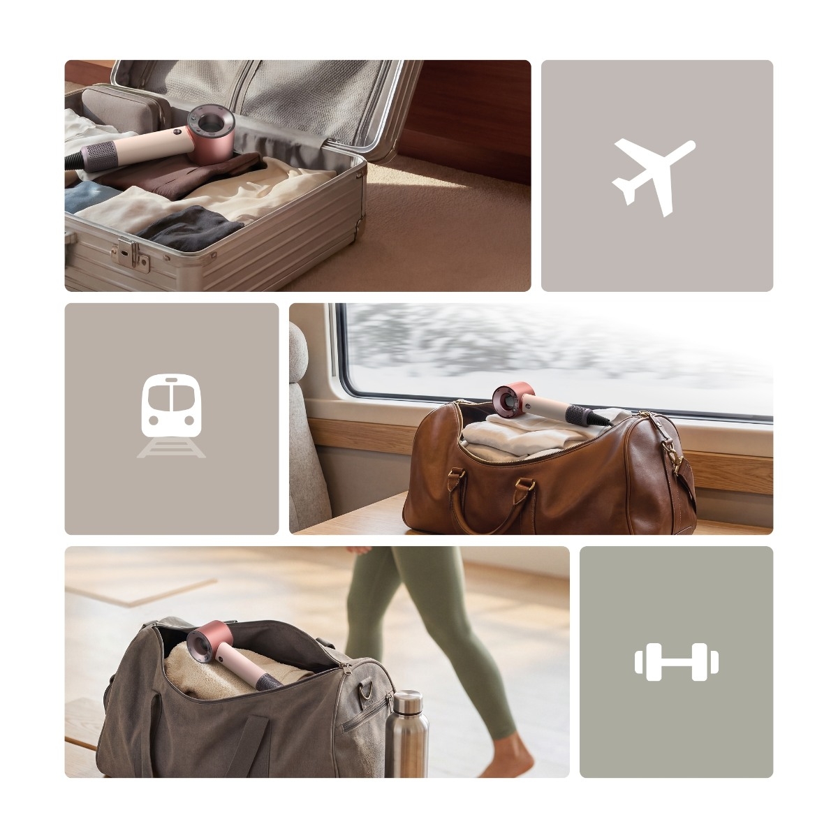 Dyson Supersonic™ Travel-hårtørrer, Ceramic Pink/Rose Gold billede 2