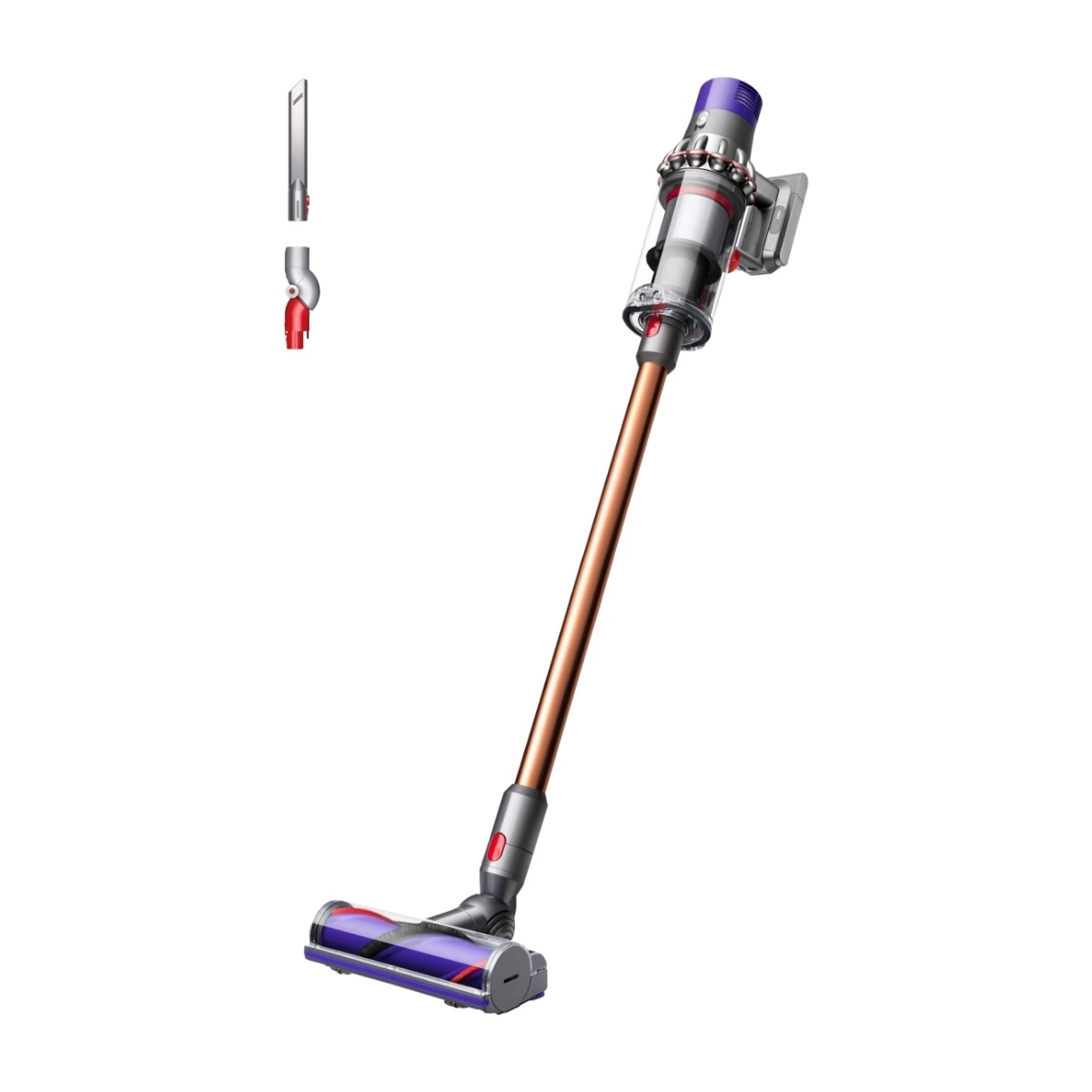 Dyson Cyclone V10 ledningsfri støvsuger, nikkel/kobber billede 1