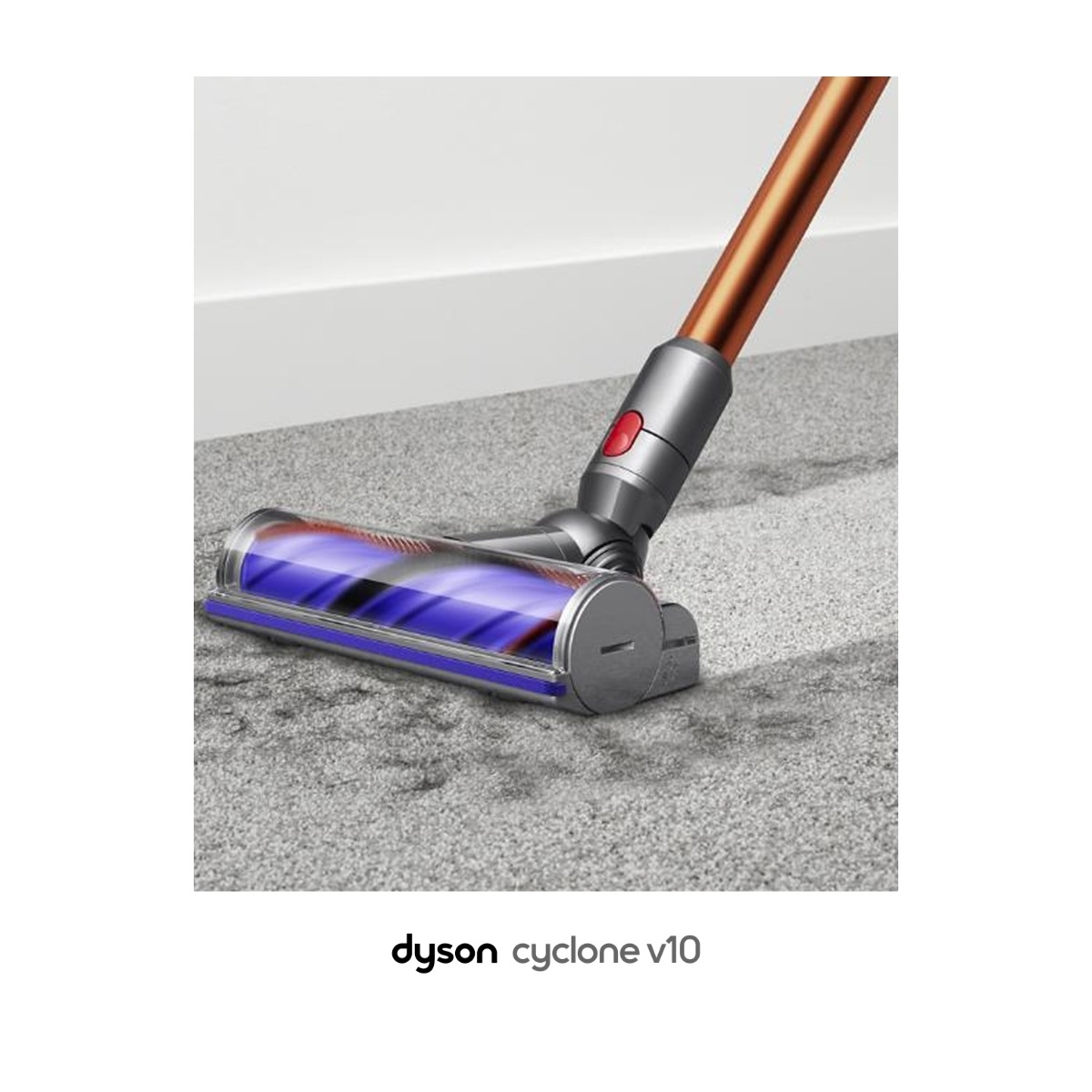 Dyson Cyclone V10 ledningsfri støvsuger, nikkel/kobber billede 2