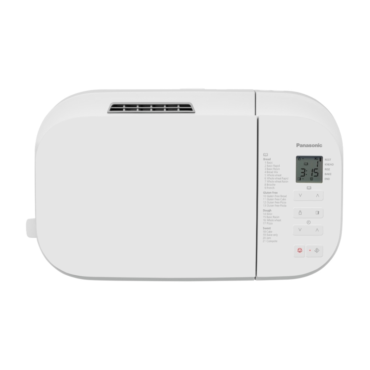 Panasonic SD-B2510 - Brødmaskine - 550 W - hvid