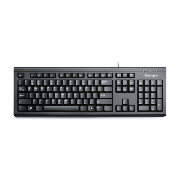 Kensington Valukeyboard tastatur USB Qwerty Uk Engelsk, sort billede 4