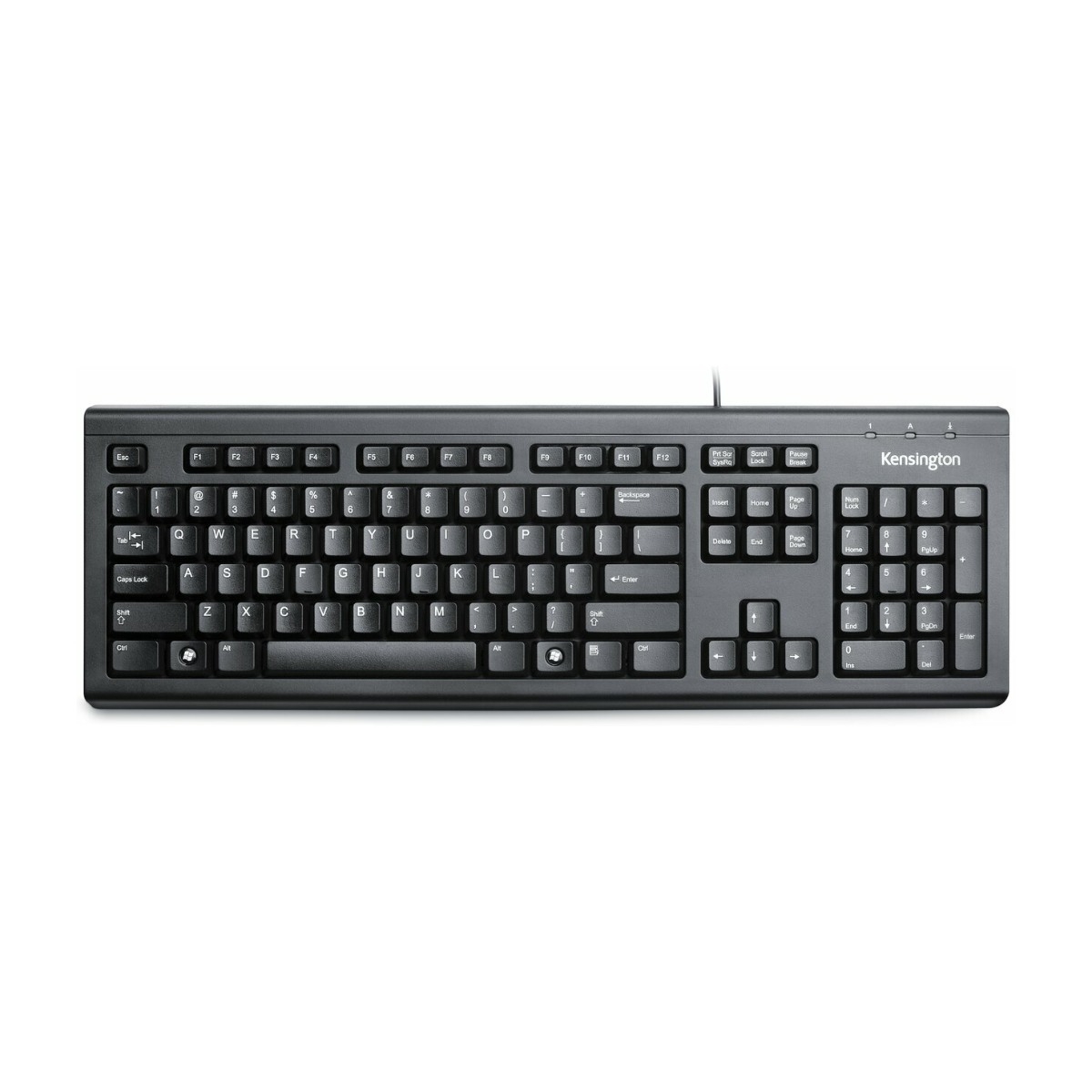 Kensington Valukeyboard tastatur USB Qwerty Uk Engelsk, sort billede 2