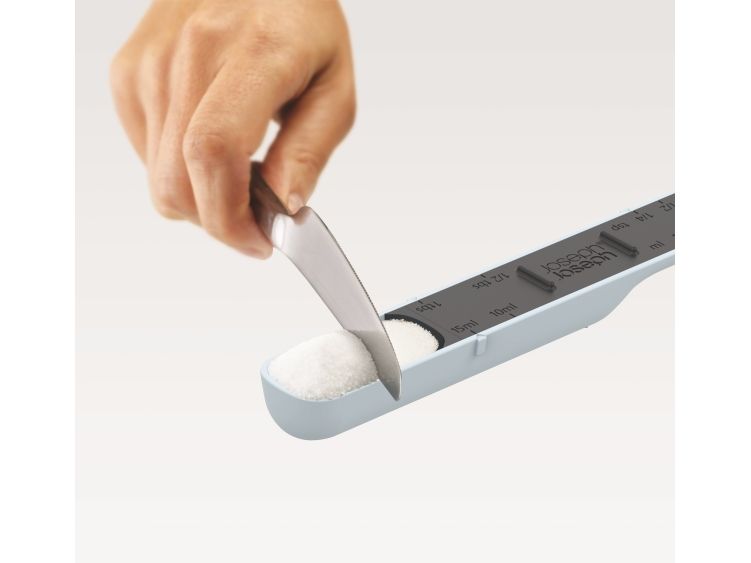 Justerbar målestok Measure-Up™ - 19,x3x2cm - PMMA - PP - Blå