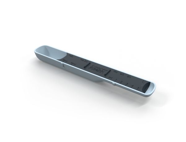 Justerbar målestok Measure-Up™ - 19,x3x2cm - PMMA - PP - Blå