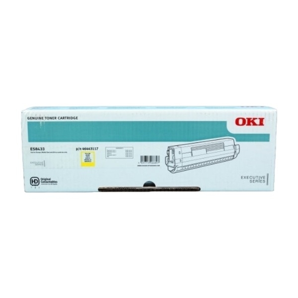 OKI ES8433 tonerpatron, gul billede 1