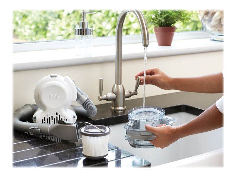 BLACK+DECKER DustBuster Flexi PD1820LF - Støvsuger - håndmodel - uden pose - mørk titanium/krom billede 2