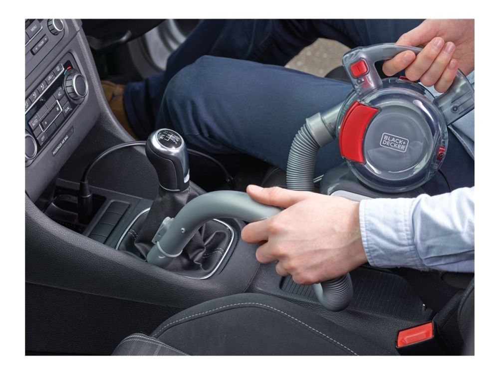 Black & Decker DustBuster Flexi Auto PD1200AV - Støvsuger - håndmodel - uden pose - rød/grå billede 2