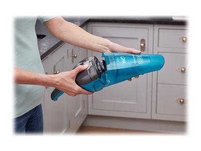 BLACK+DECKER DustBuster WDC215WA - Støvsuger - håndmodel - uden pose - ledningsfri - blå/titanium billede 2