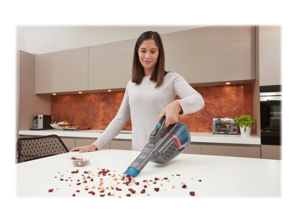 BLACK+DECKER DustBuster BHHV320J-QW - Støvsuger - håndmodel - uden pose - ledningsfri - blå/titanium billede 3