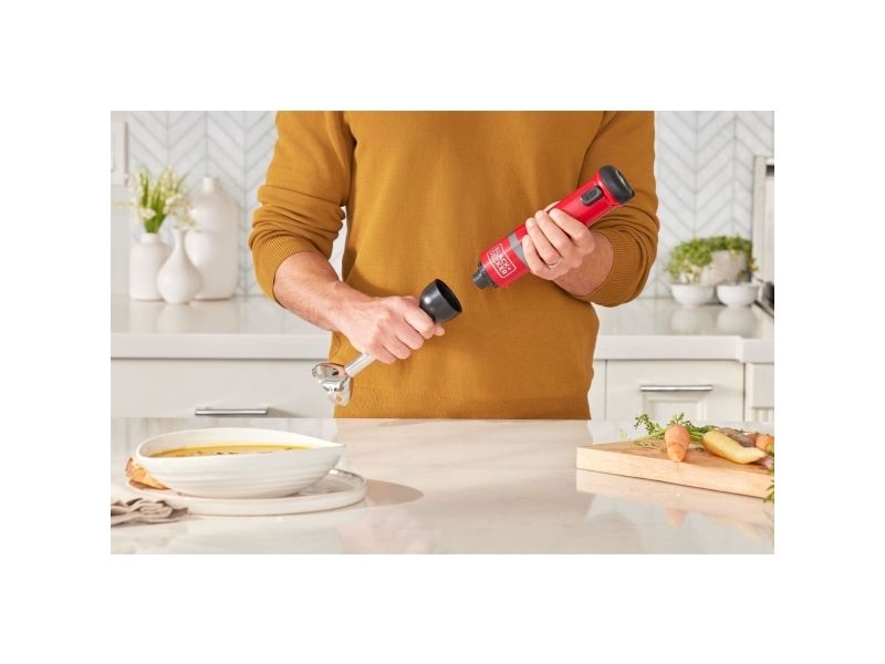 BLACK+DECKER BCKM1012KR-QW - Stavblender trådløs - rød billede 4