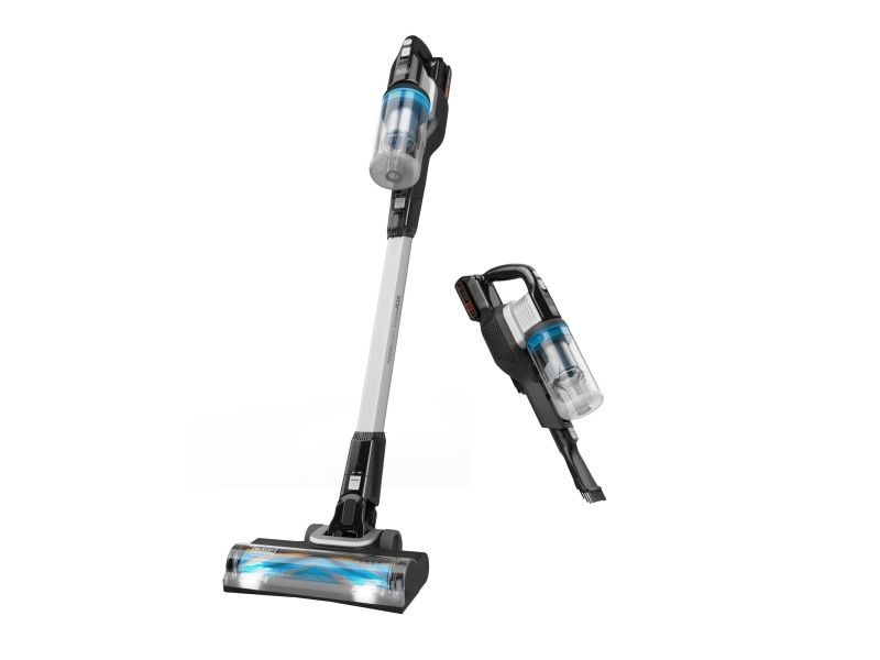 Black & Decker BHFEB520D1, 2-i-1 stangstøvsuger, Poseløs, Sort, Transparent, Hvid, Rektangulær, Dry, Cyclonisk billede 2