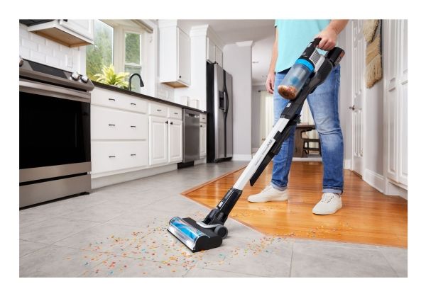 Black & Decker BHFEB520D1, 2-i-1 stangstøvsuger, Poseløs, Sort, Transparent, Hvid, Rektangulær, Dry, Cyclonisk billede 4