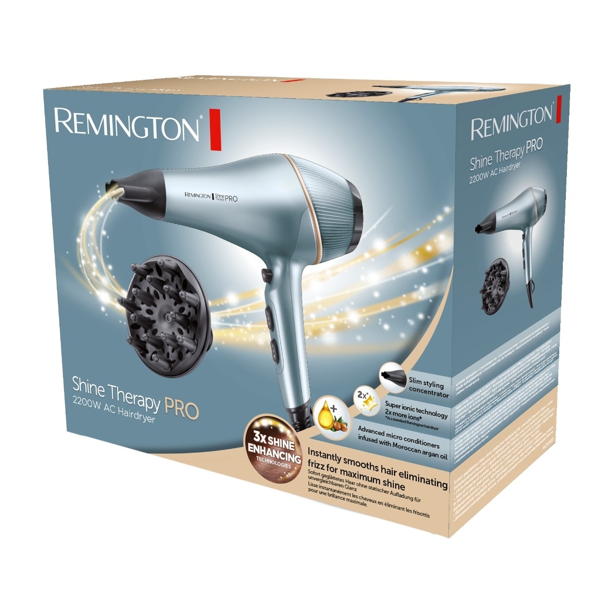 Remington AC9300 Shine Therapy Pro hårtørrer billede 2