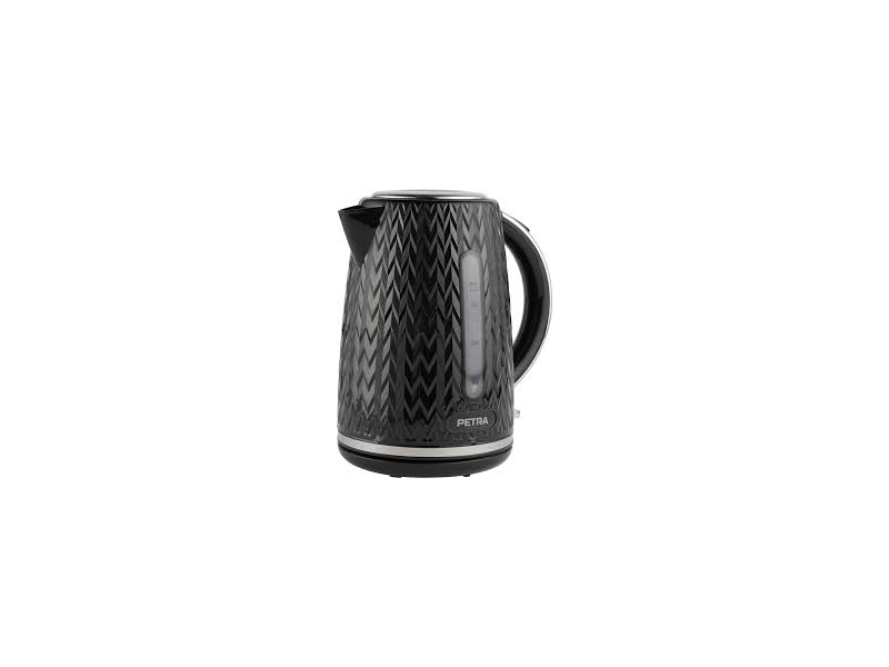 Petra Emerio Elkedel sort elektrisk 2200 W CHEVRON, 1,7 l