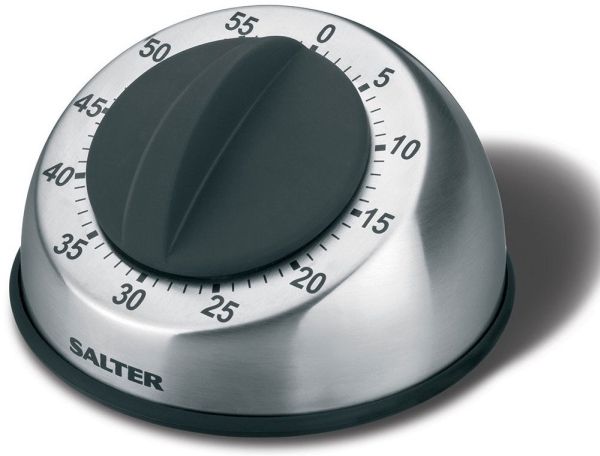 Salter 338 SSBKXR15, Mekanisk køkkentimer, Sort, Rustfrit Stål, 60 min., Rustfrit Stål, 96 mm, 96 mm billede 3