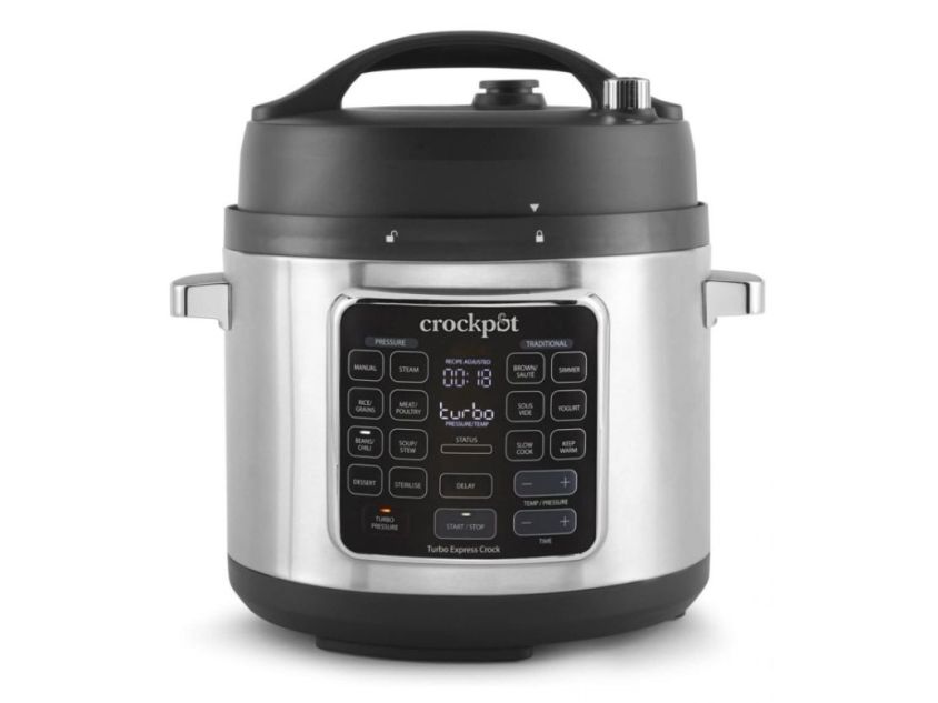 Crock-Pot CSC062X, 5,6 L, 1400 W, Sort, Rustfrit stål, 7 person(er), Knapper, Berøring, Vejledning