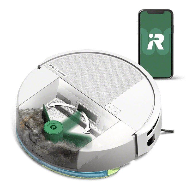 iRobot Robotstøvsuger Roomba Combo 205 AutoCompact Robotstøvsuger - Hvid *DEMO billede 2