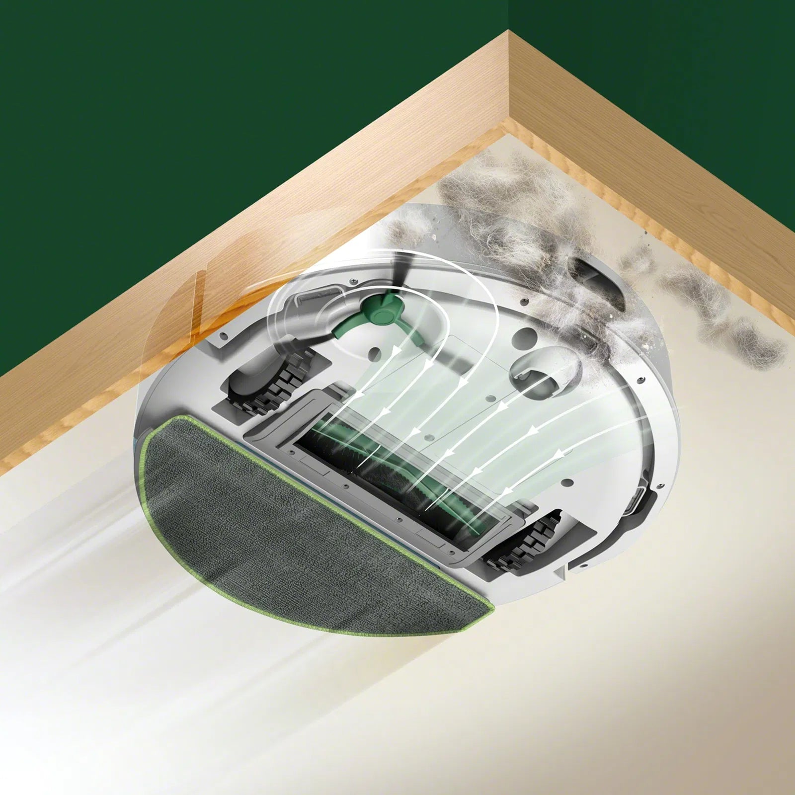 iRobot Robotstøvsuger Roomba Combo 105 Robotstøvsuger - Hvid *DEMO billede 4