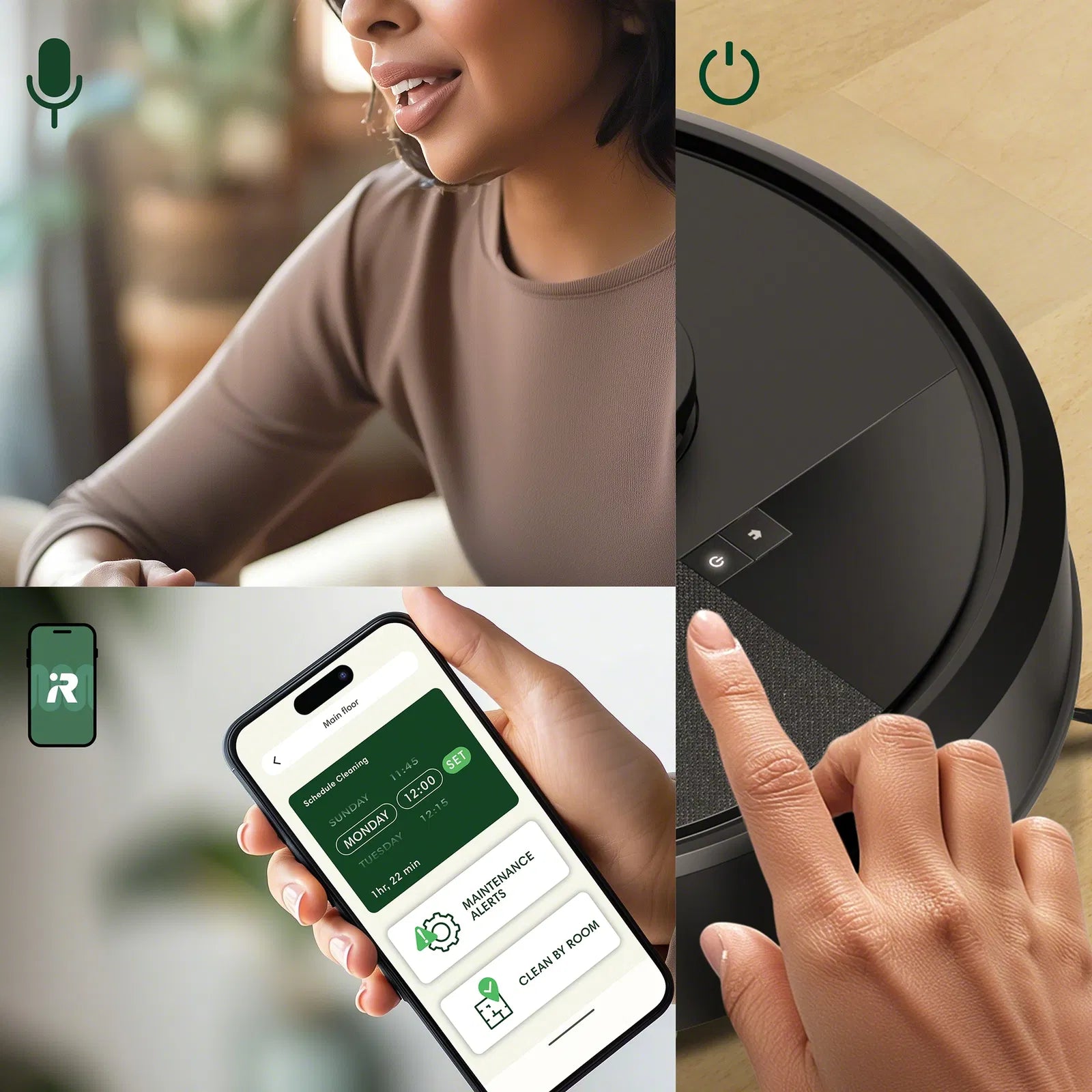 iRobot Robotstøvsuger Roomba Combo 105 Robotstøvsuger - Sort billede 3