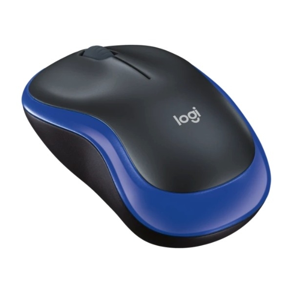 Logitech M185 trådløs mus, blå billede 1
