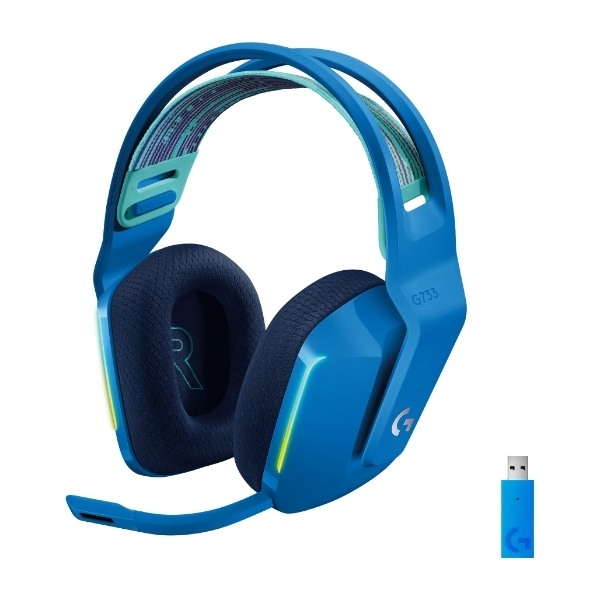 Logitech G733 LIGHTSPEED trådløst gaming headset, blå billede 3
