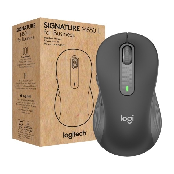 Logitech Signature M650 L trådløs mus, grafit billede 3