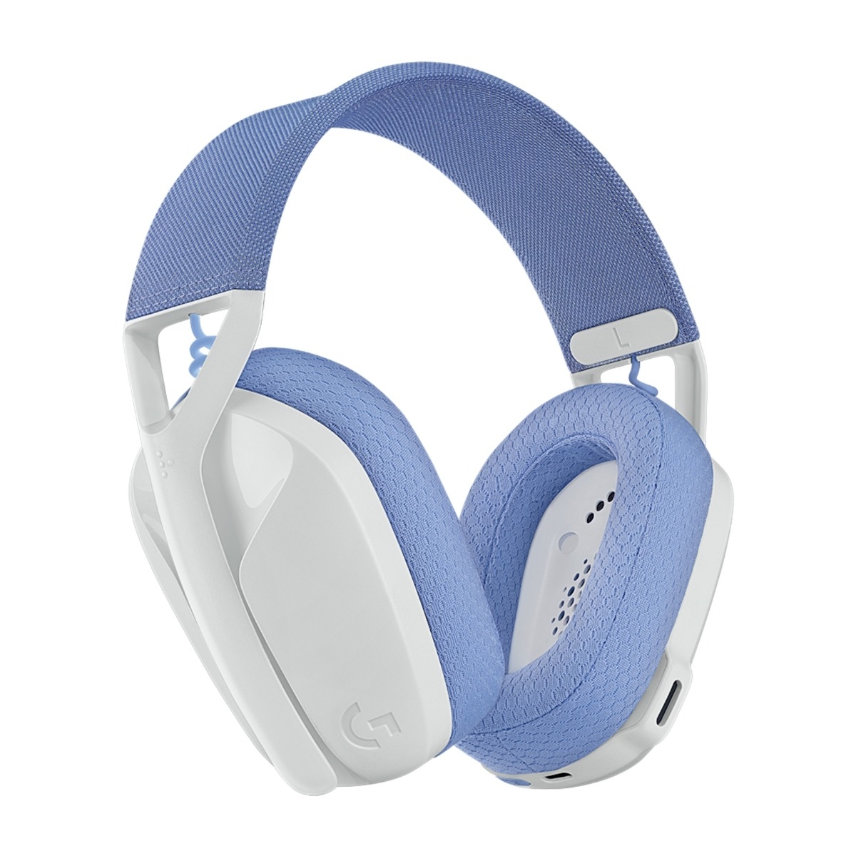 Logitech G435 Lightspeed trådløst gaming headset, hvid billede 3
