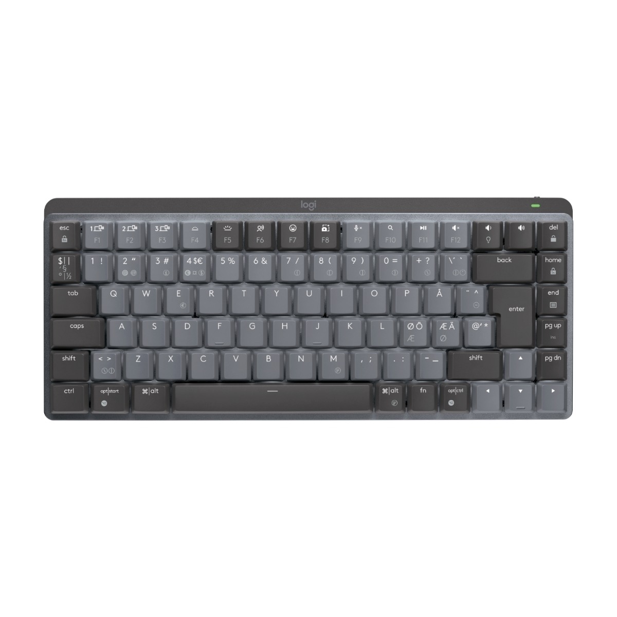 Logitech MX Mechanical Mini trådløst tastatur clicky billede 1