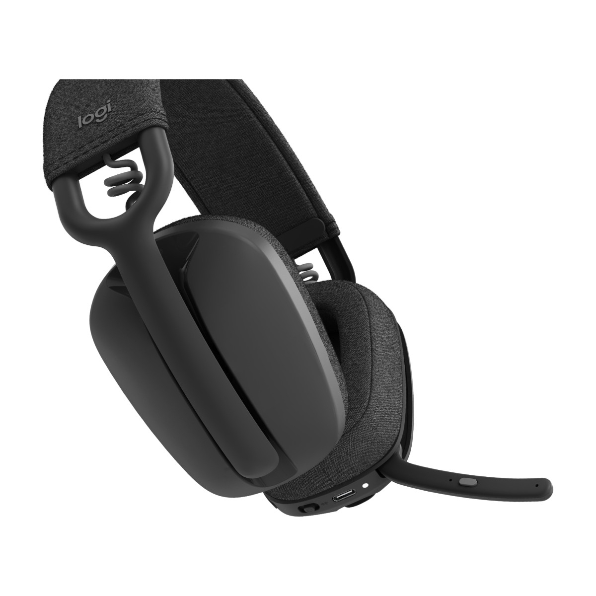 Logitech Zone Vibe 100 trådløst headset, grafit billede 3