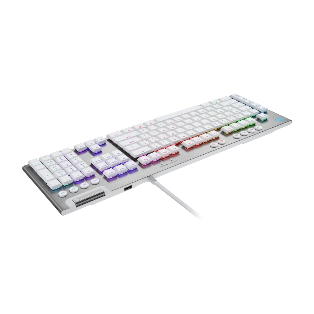 Logitech G815 gaming tastatur - GL Tactile, hvid billede 4
