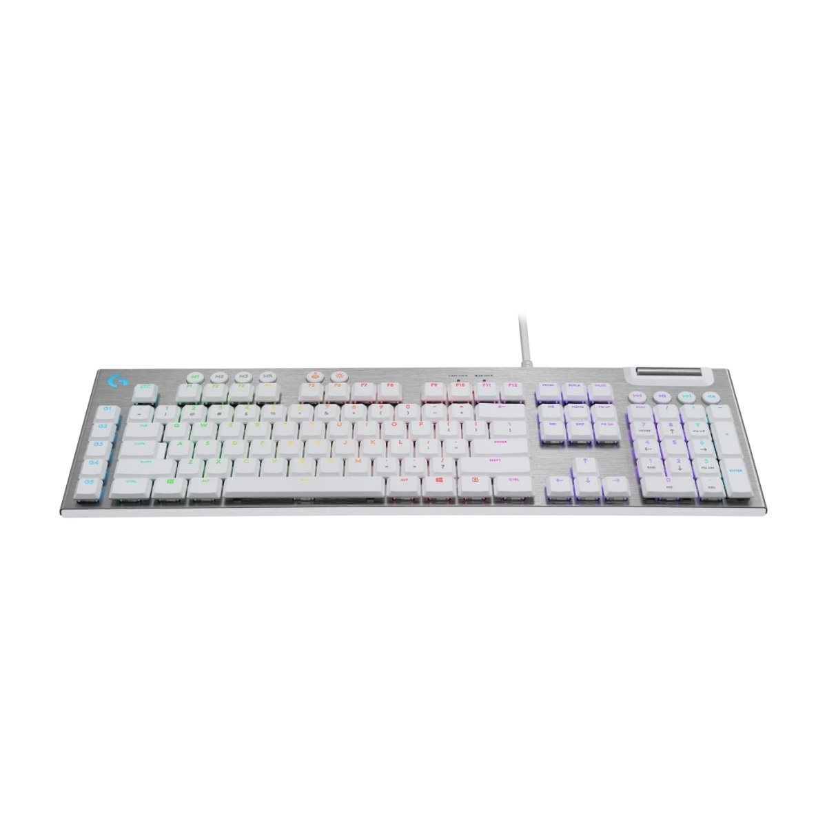 Logitech G815 gaming tastatur - GL Tactile, hvid billede 3