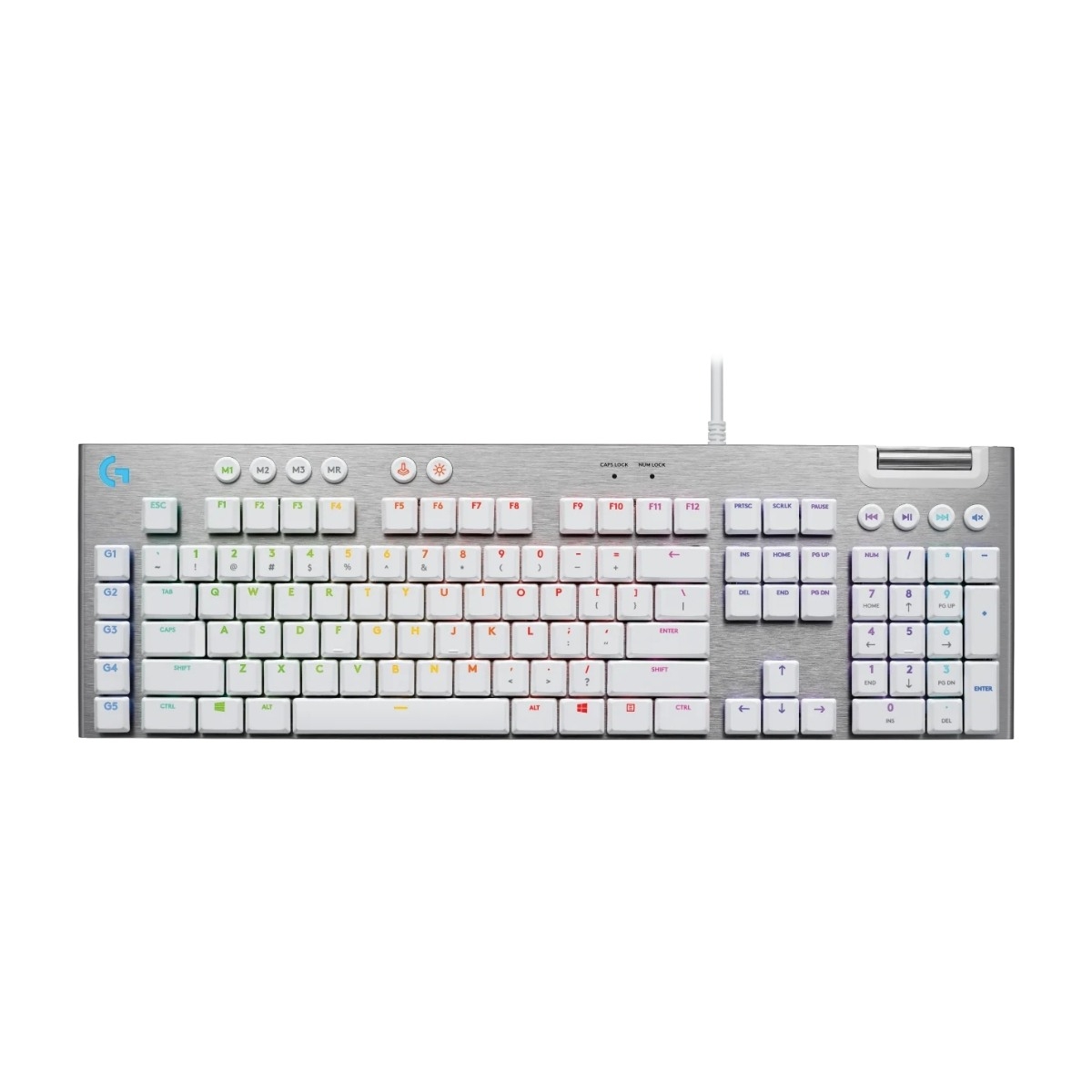 Logitech G815 gaming tastatur - GL Tactile, hvid billede 1