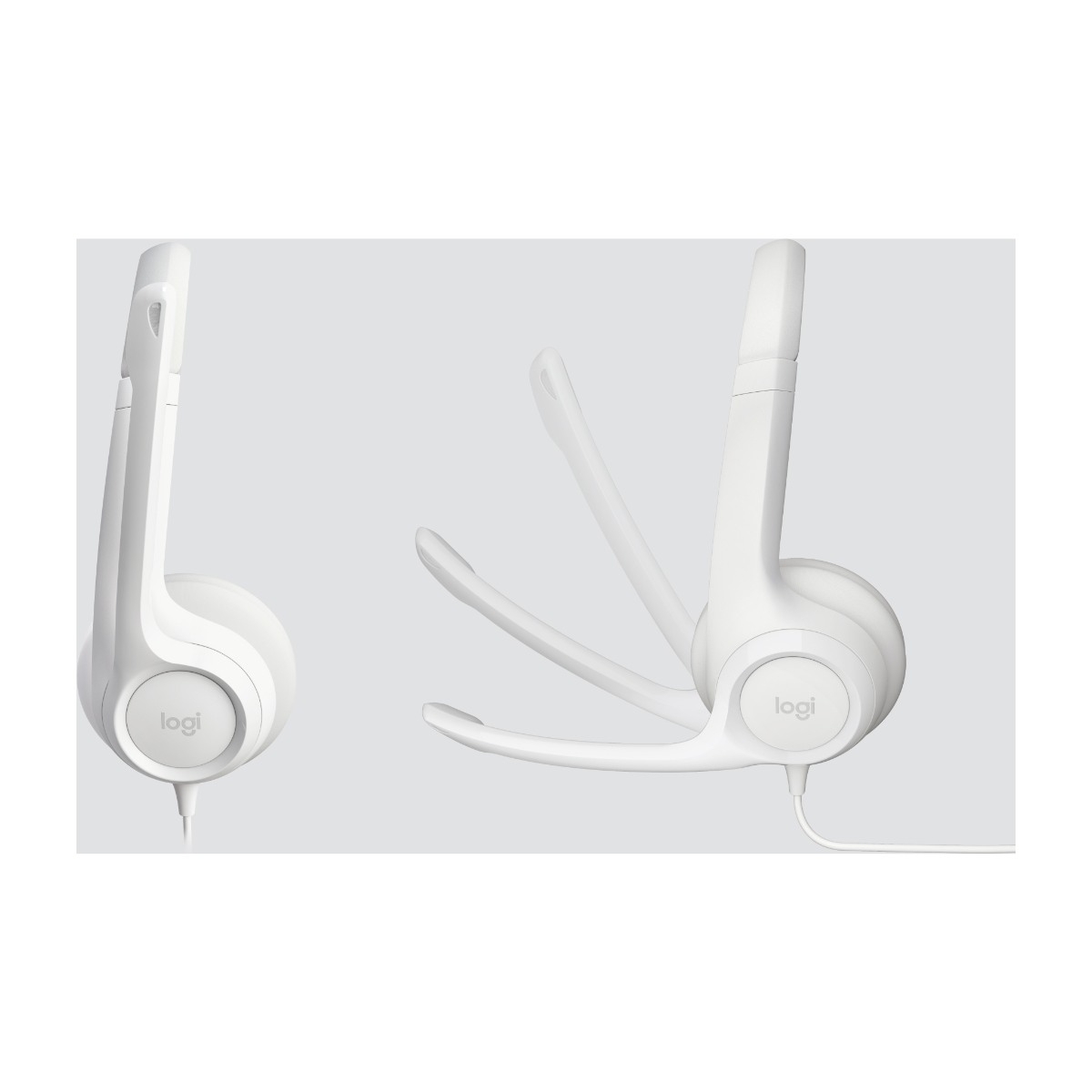 LOGITECH H390 USB HOVEDTELEFONER OFF-WHITE billede 2
