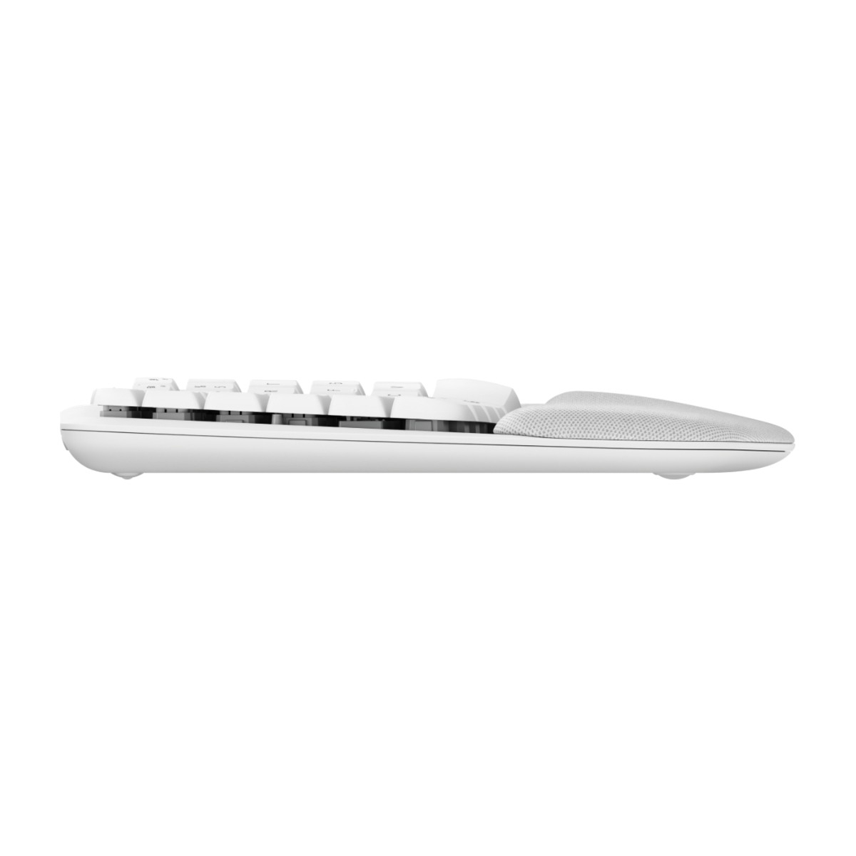 Logitech Wave Keys Ergo trådløst tastatur, hvid billede 4