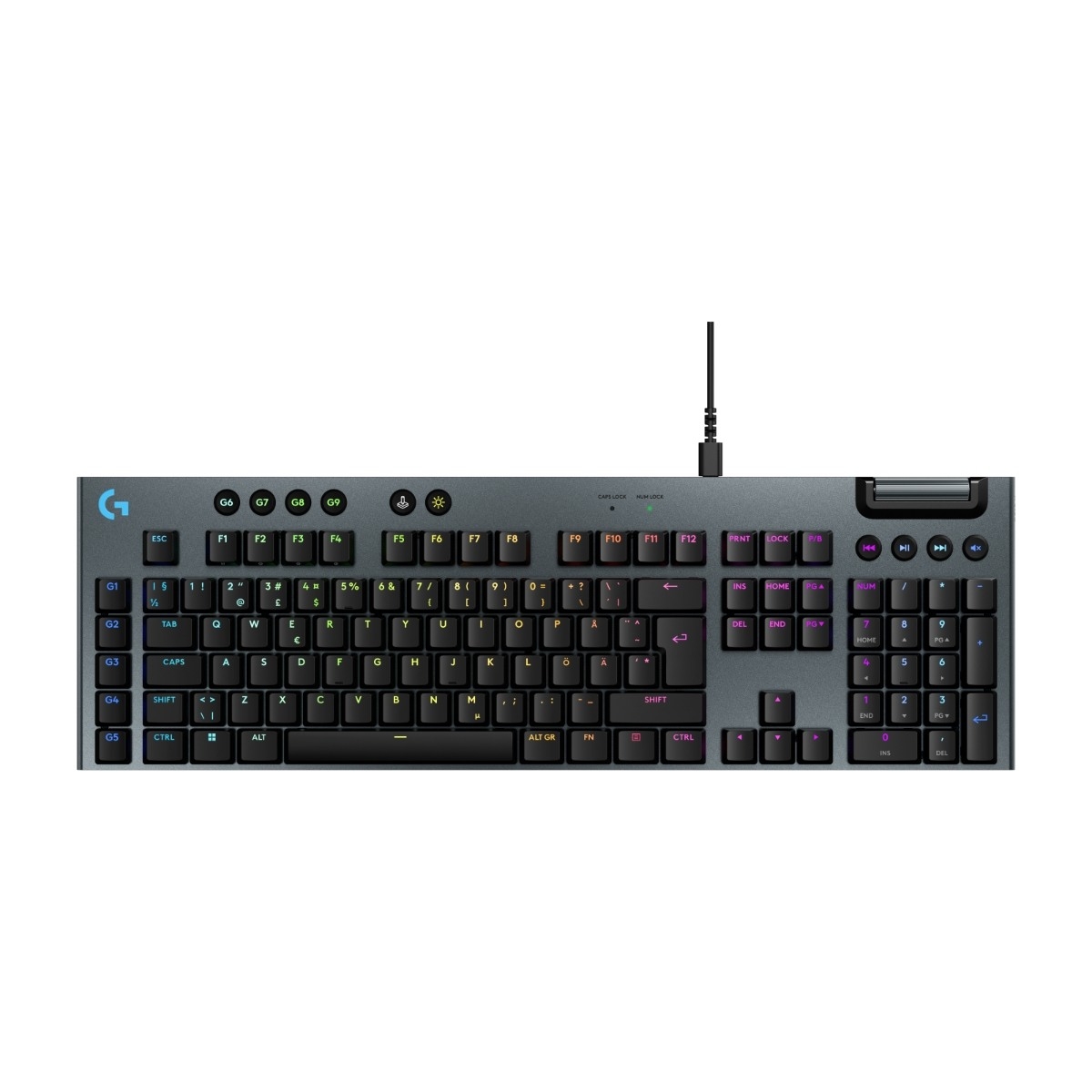Logitech G915 X gaming tastatur - GL Tactile, sort billede 1