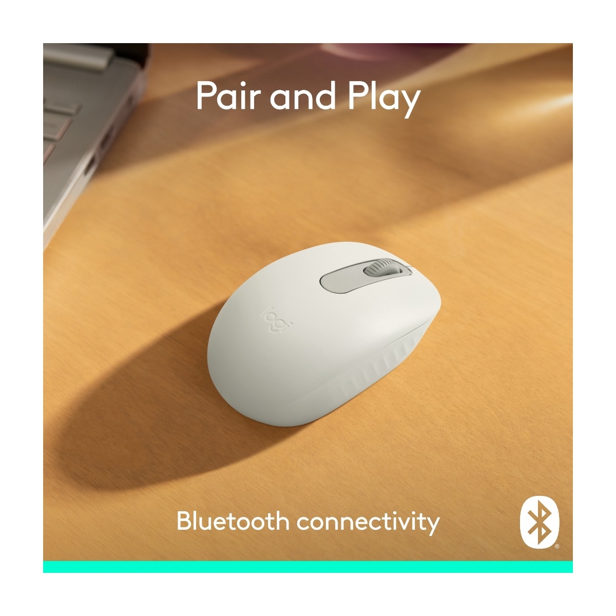 Logitech M196 Bluetooth trådløs mus, off-white billede 2