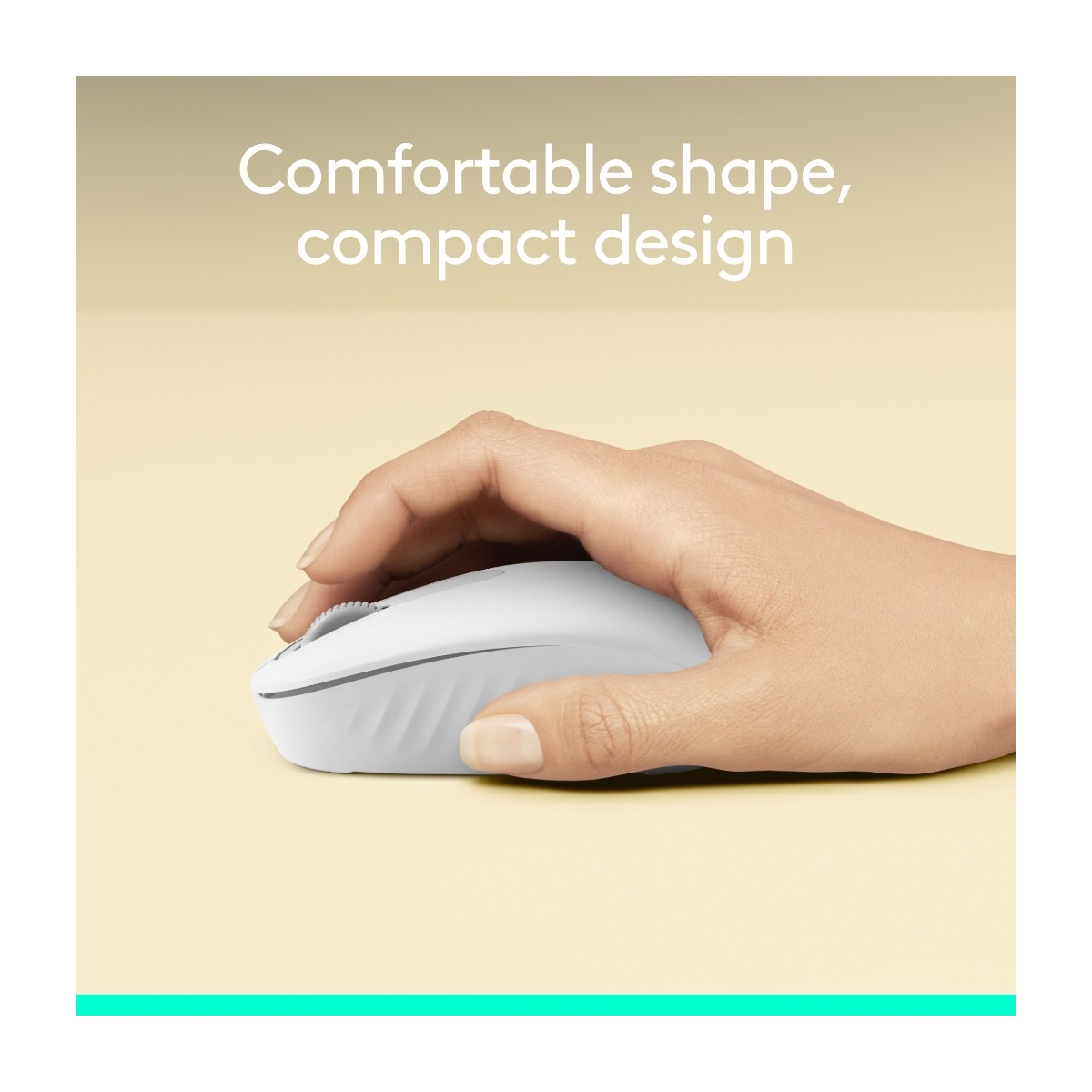 Logitech M196 Bluetooth trådløs mus, off-white billede 3