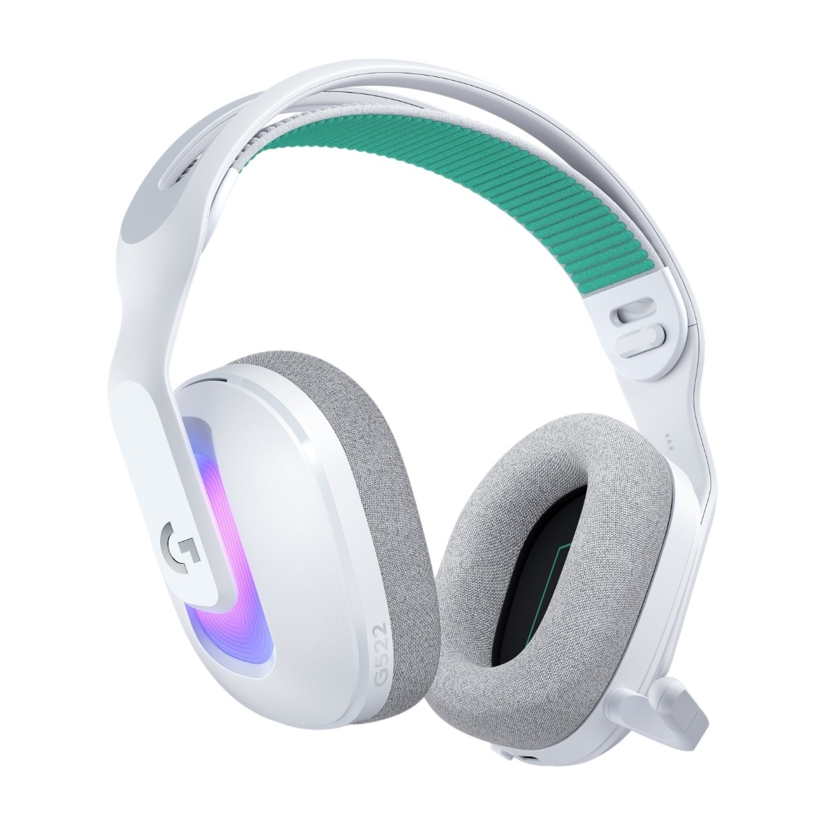 Logitech G522 Lightspeed trådløst gaming headset, hvid billede 1