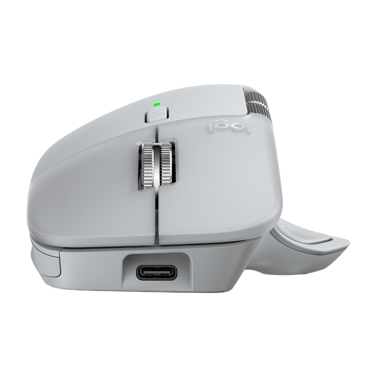 Logitech MX Master 4 trådløs mus, Lysegrå billede 4
