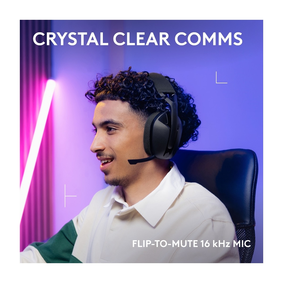 Logitech G321 Lightspeed kablet gaming headset, sort billede 3