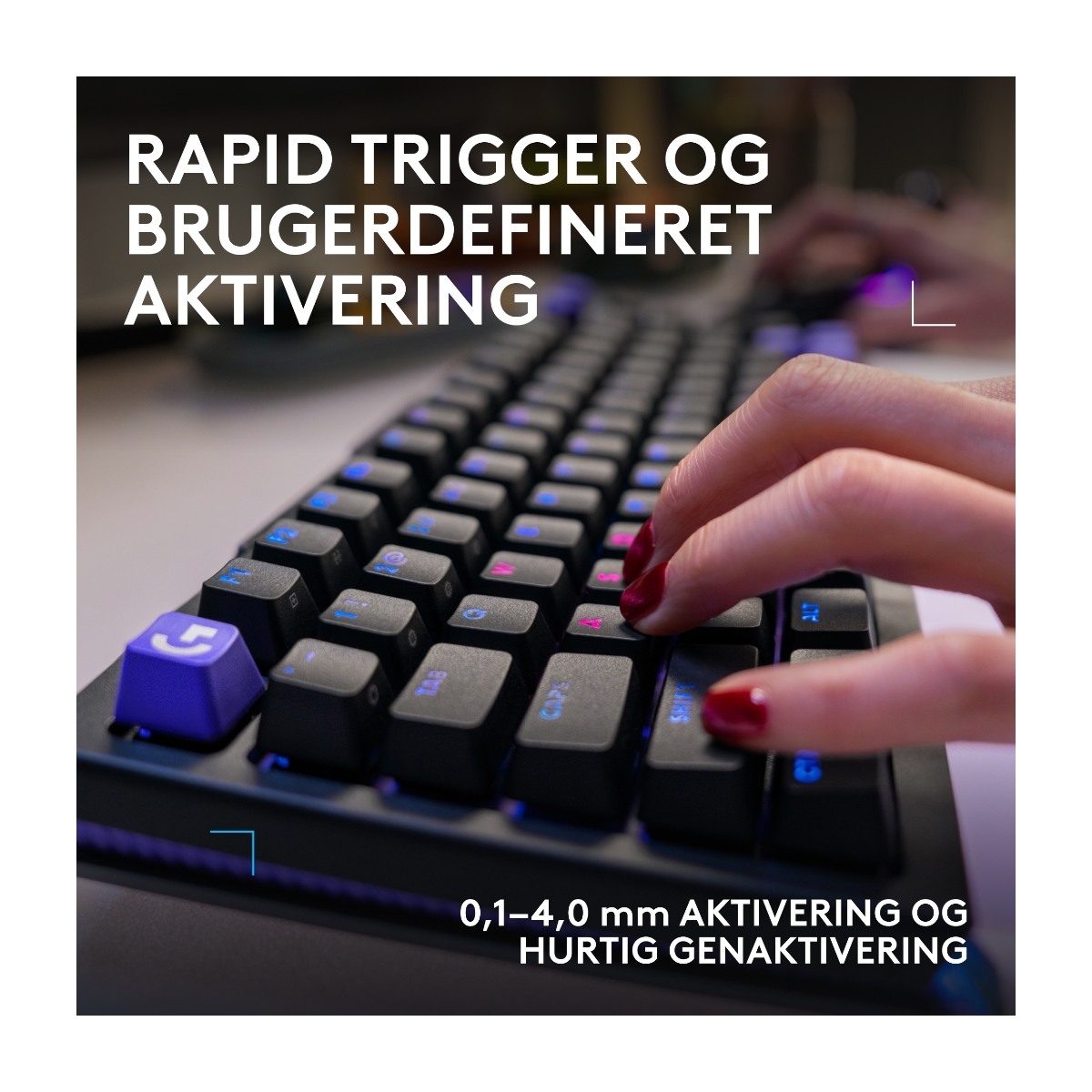 Logitech G512 X 75 gaming tastatur - Taktil, sort billede 4