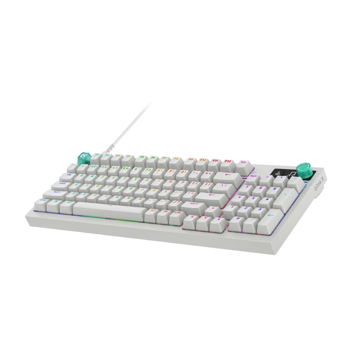 Logitech G316 X 98% gaming tastatur, hvid billede 3
