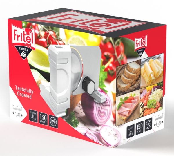 Fritel SL 3710, Elektrisk, 2 cm, Grå, Rustfrit stål, Metal, Plast, Rustfrit stål, 19 cm, 150 W