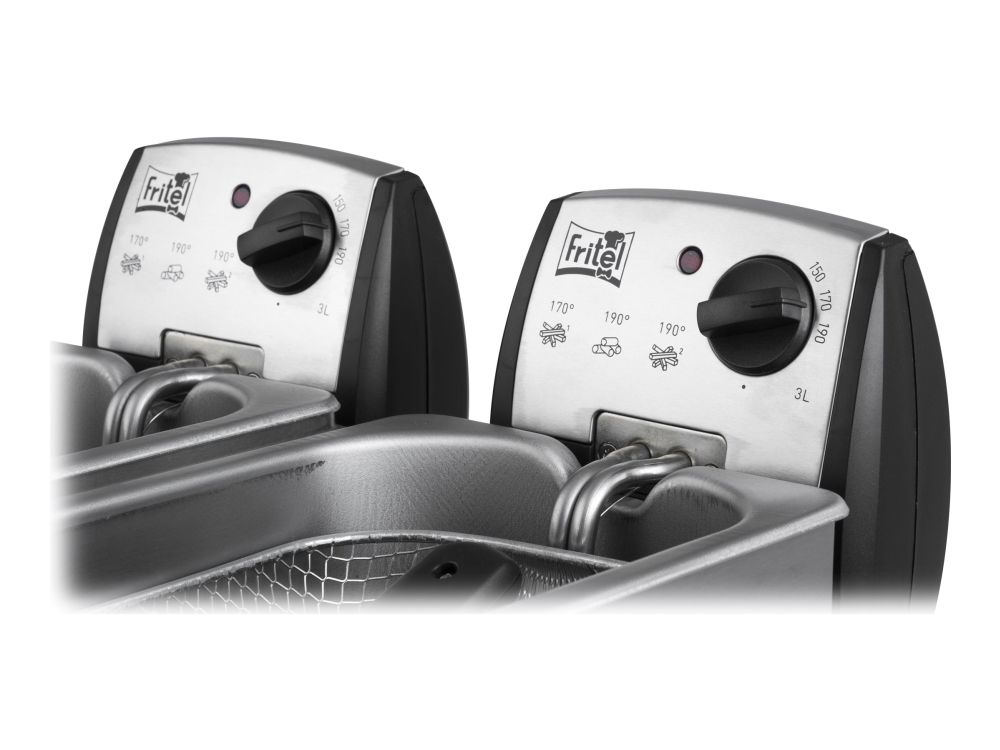 FRITEL Starter FR 1355 Duo - Fritureapparat - 6 liter - 4.4 kW - grå